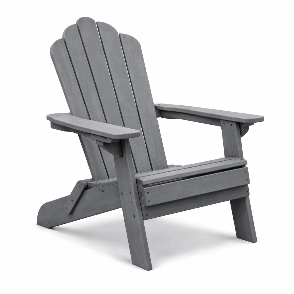 Chaise Adirondack en Bois Composite Gris