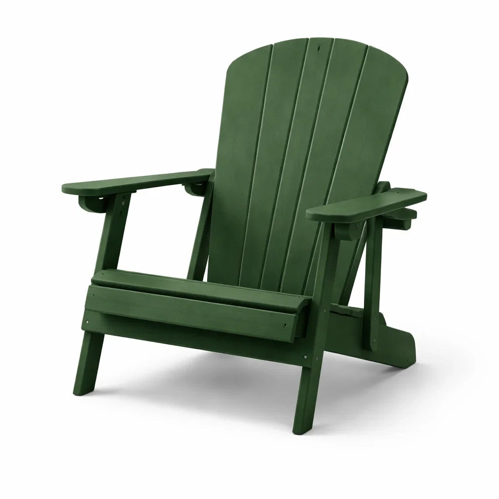 Chaise Adirondack en bois vert