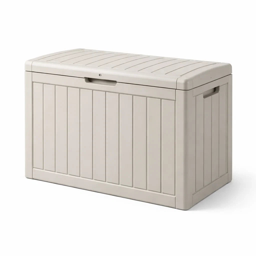 Coffre en plastique beige 120x60x55 cm