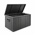 Coffre de rangement extérieur en polypropylène gris