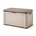 Coffre de Rangement Extérieur Polypropylène 270L Beige/Taupe