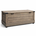 Coffre de Rangement en Composite de Bois et Résine Tressée