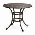 Table ronde en aluminium bronze 100 cm