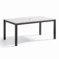 Table de Jardin en Aluminium et Granit 200x100x75 cm