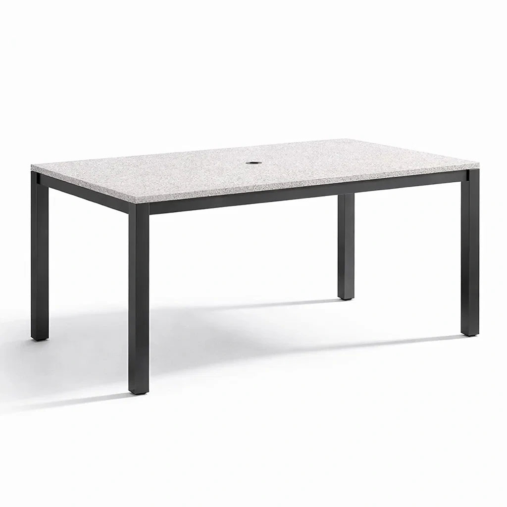 Table de Jardin en Aluminium et Granit 200x100x75 cm