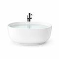 Baignoire Autonome en Acrylique Blanc Ovale